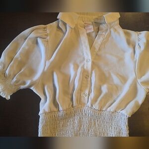 Cream Puff Sleeve Blouse Nobo Small